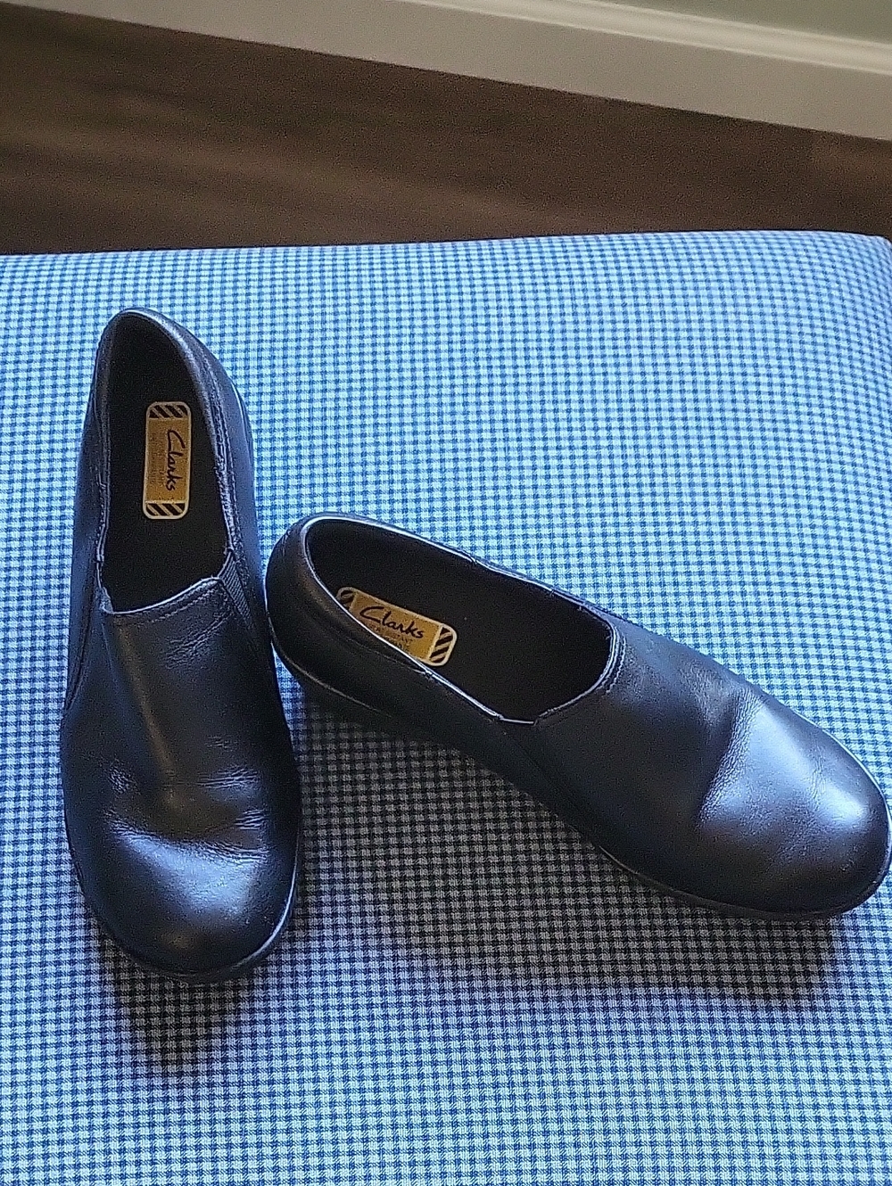 Clarks Grasp Chime Black Slip-On Leather Shoes
